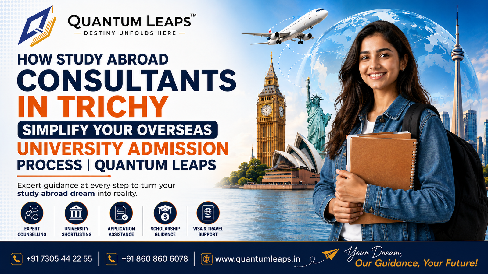 How Study Abroad Consultants in Trichy Simplify Overseas University Admission Process